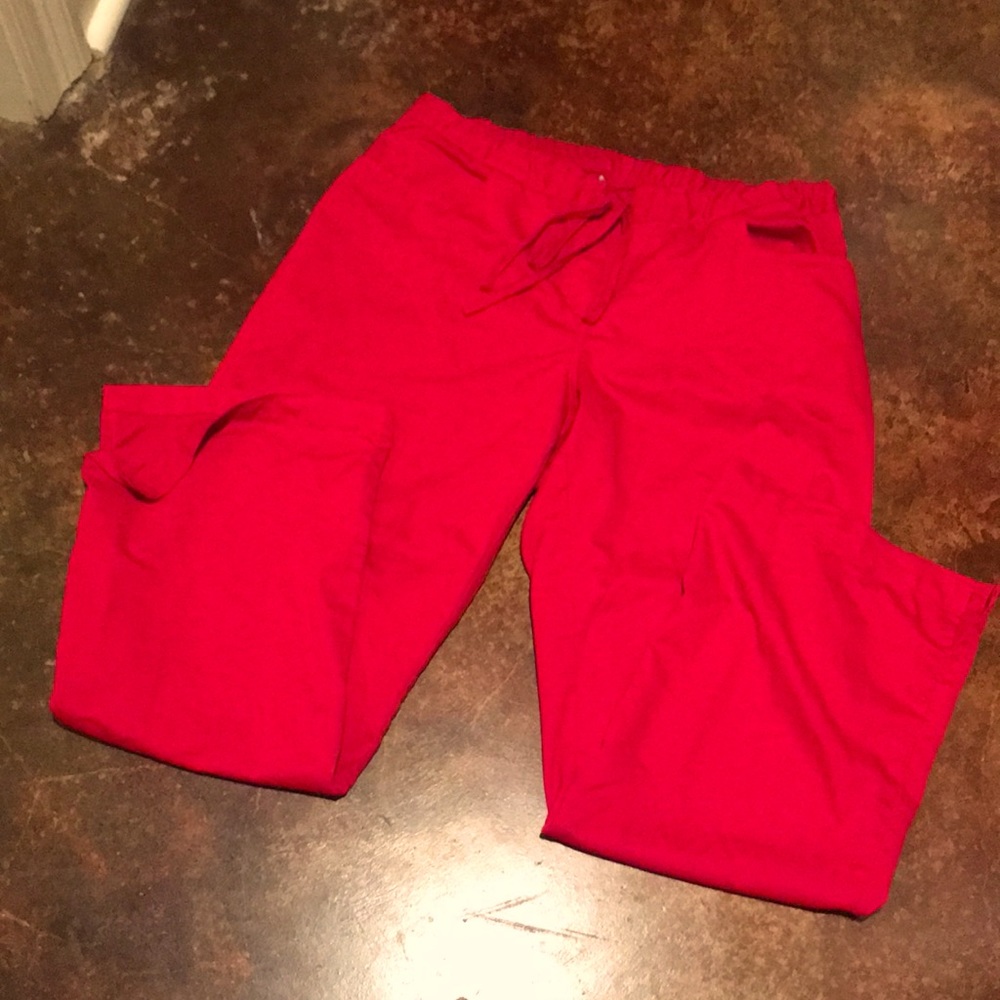 Grey’s Anatomy women’s large red scrub pants. Good condition